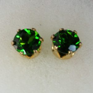 Chrome Diopside Earrings